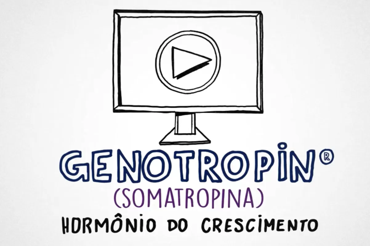 Tela com botão e abaixo Genotropin Travamento 